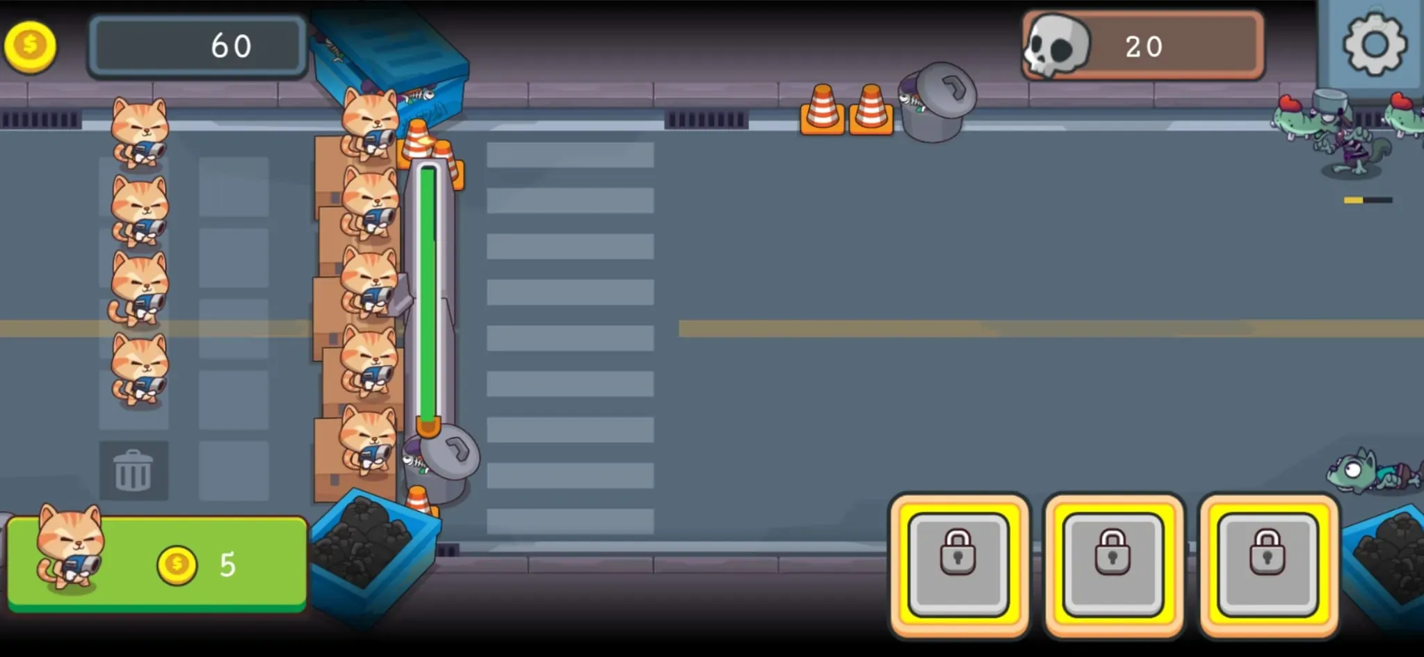 Merge Cats Defender screenshot 2