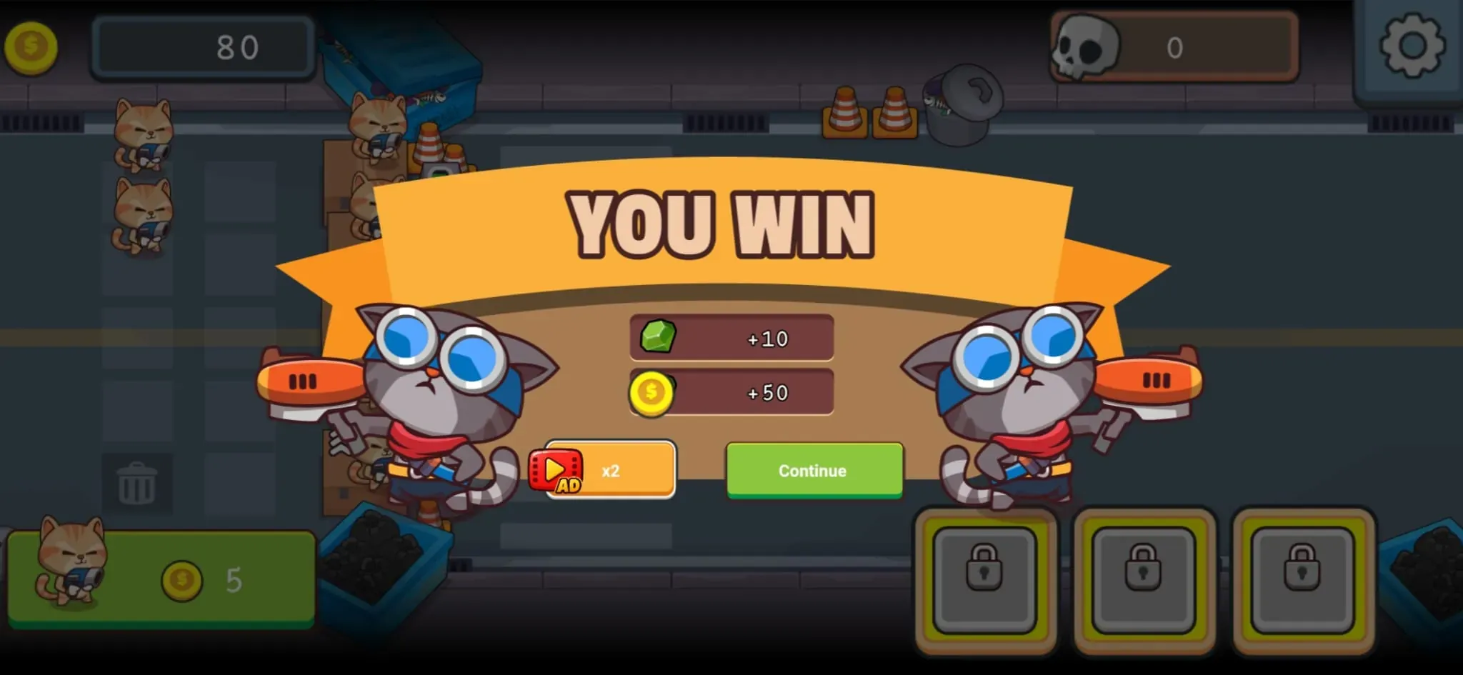 Merge Cats Defender screenshot 4